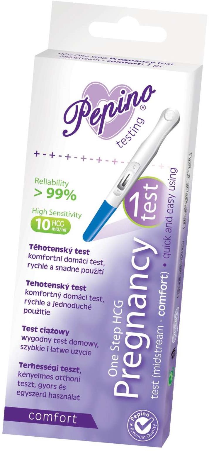 PEPINO Tehotenský test Comfort 1 ks Tehotenský test