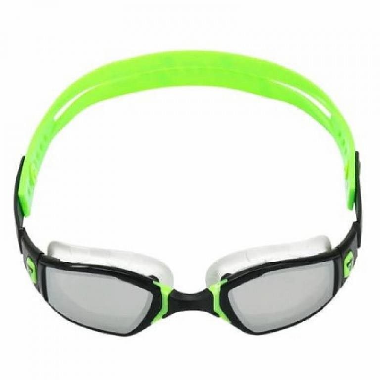 Michael Phelps Ninja zrkadlové sklá čierna/lime Plavecké okuliare