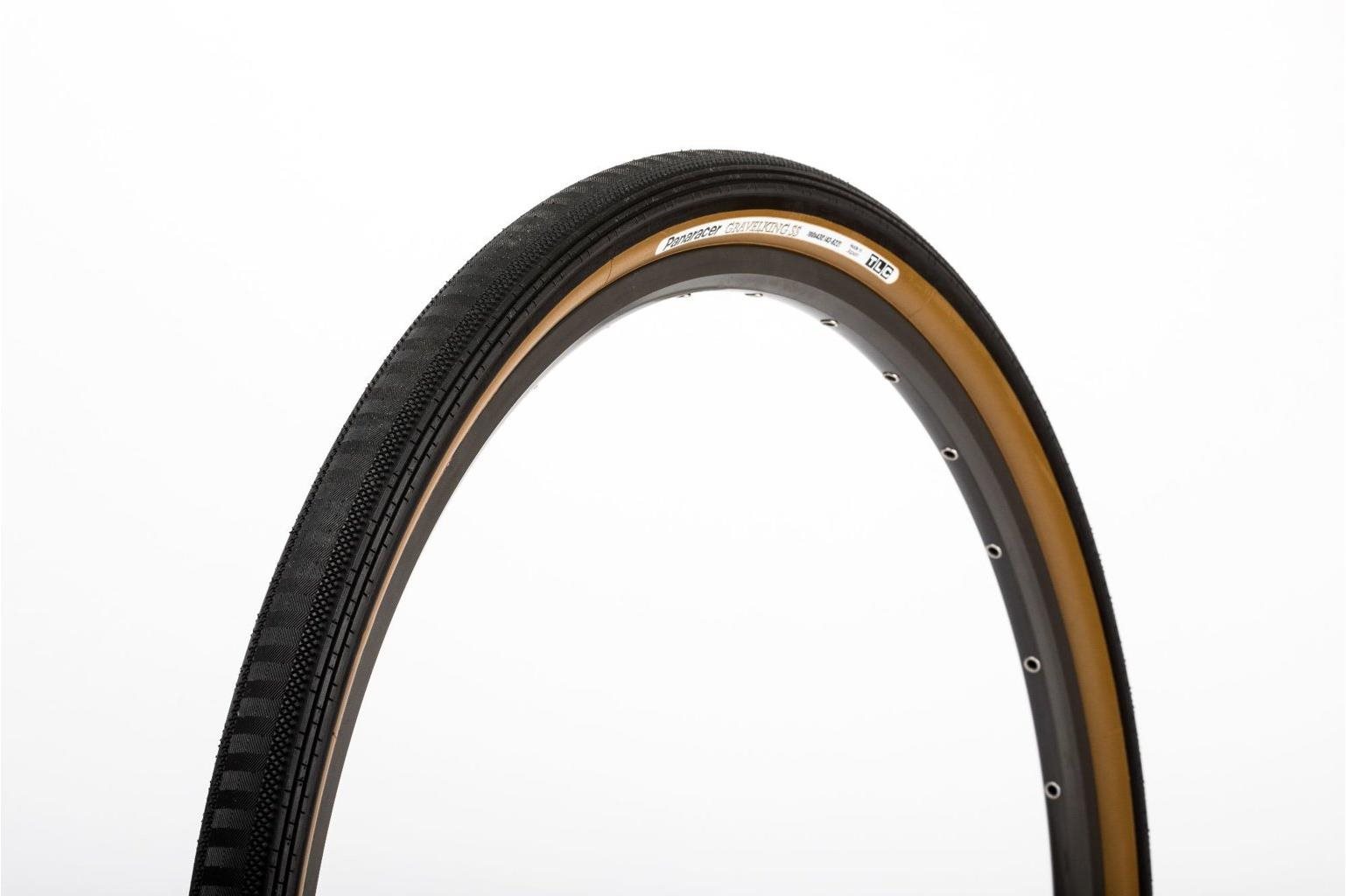 Panaracer GravelKing SS 700x43C fekete/barna Kerékpár külső gumi
