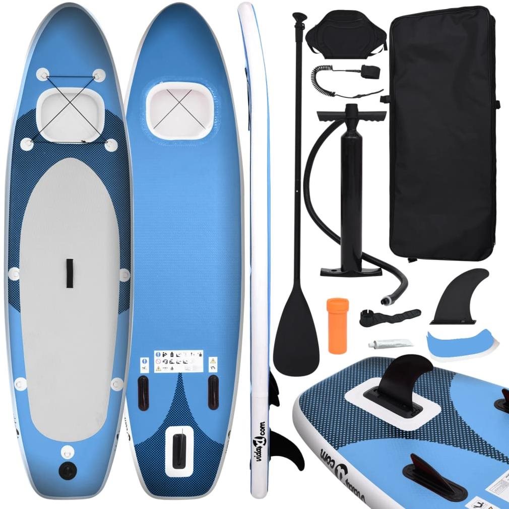 SHUMEE Nafukovací SUP paddleboard s príslušenstvom modrý 300 × 76 ×...