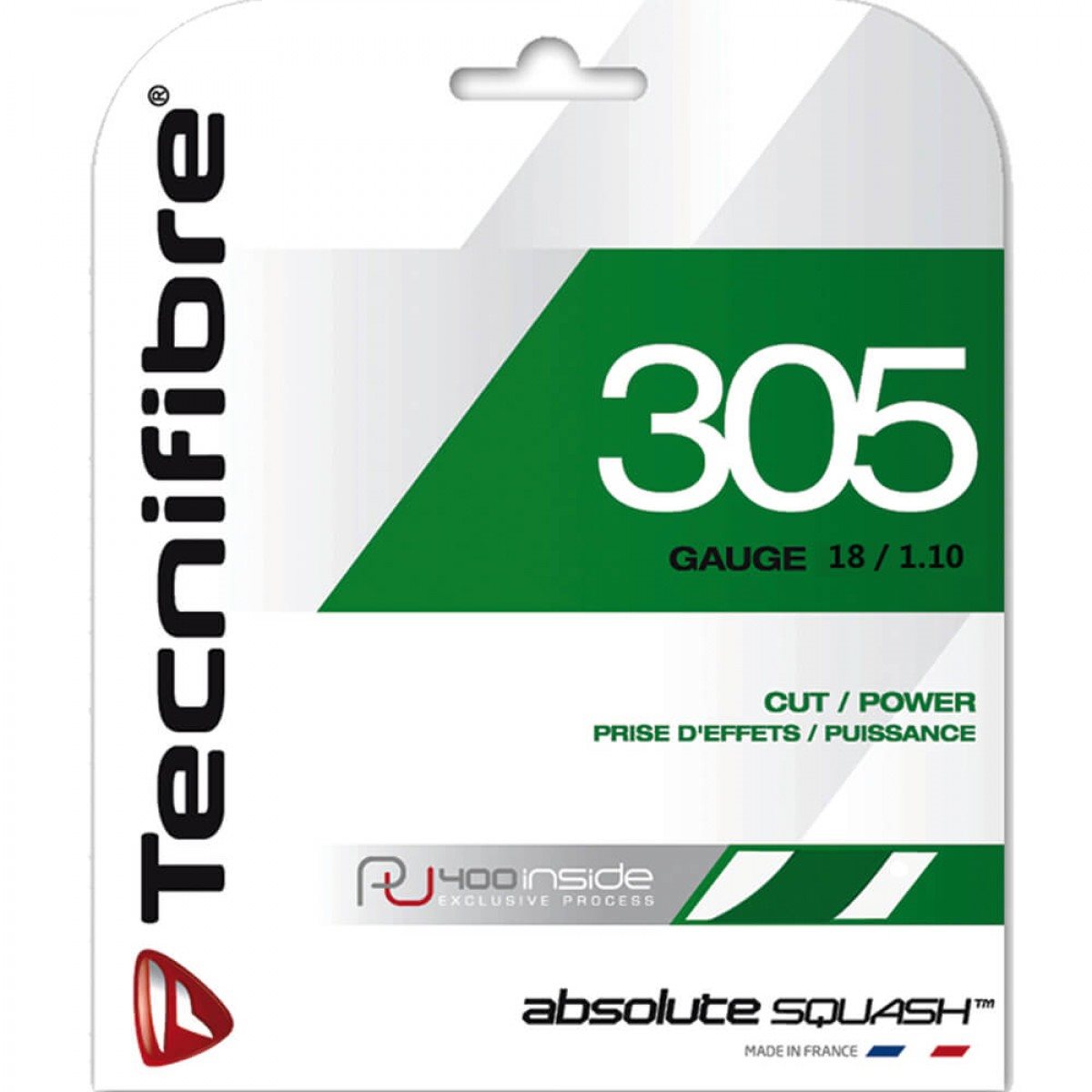 Tecnifibre 305 Green 1,10 12 m Squash ütő húr