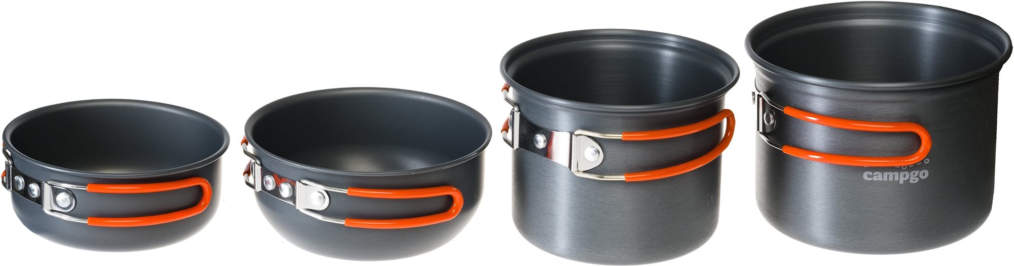 Campgo Cookware 4 pcs Sada Alu Kempingový riad