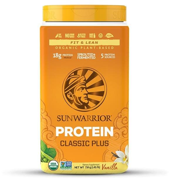 Sunwarrior Protein Classic Plus BIO, Vanilkový, 750 g Proteín
