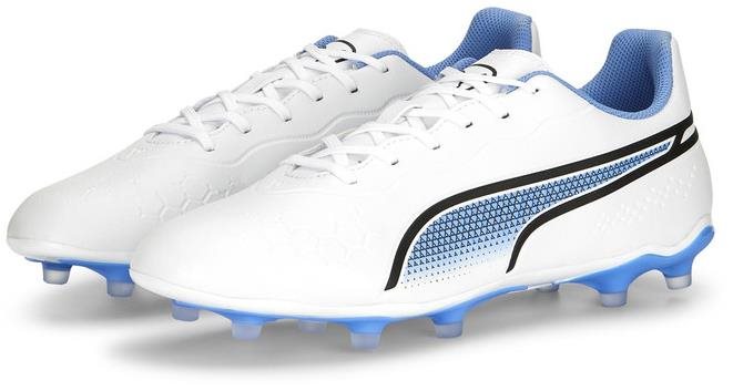 Puma King Match FG/AG fehér/kék EU 42,5 / 275 mm Futballcipő