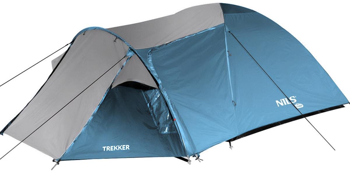 Nils Camp Turistický stan Trekker NC6012, modro-šedý Stan