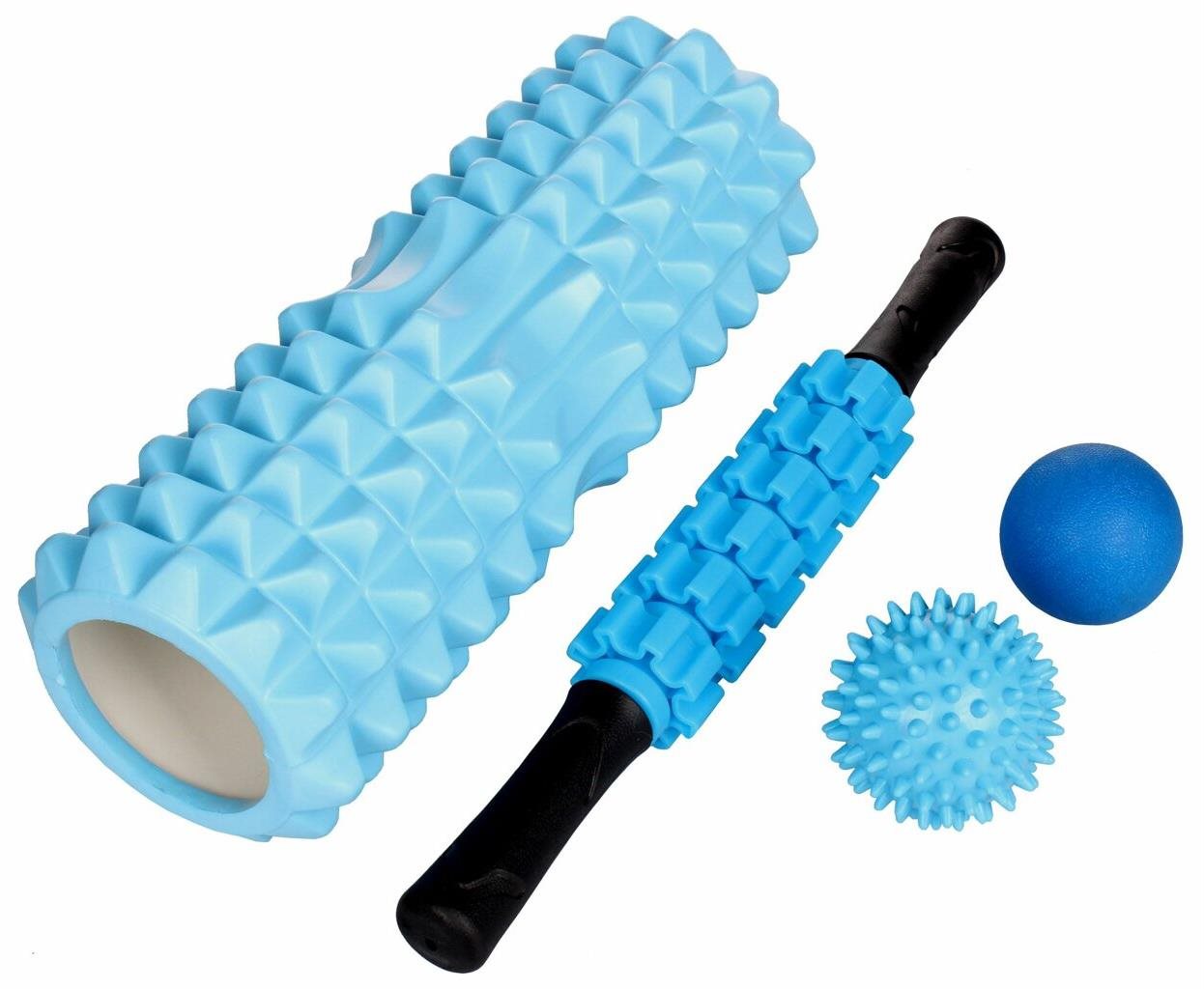 Roller Set IV jóga sada modrá Súprava na cvičenie