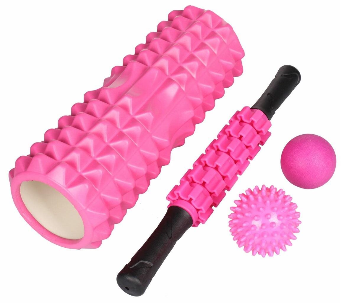 Roller Set IV jóga set růžová Sada na cvičení