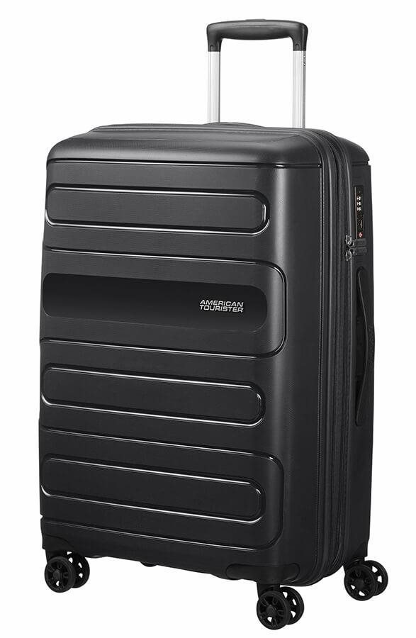 American Tourister Sunside Spinner 68/25 EXP Black Cestovný kufor