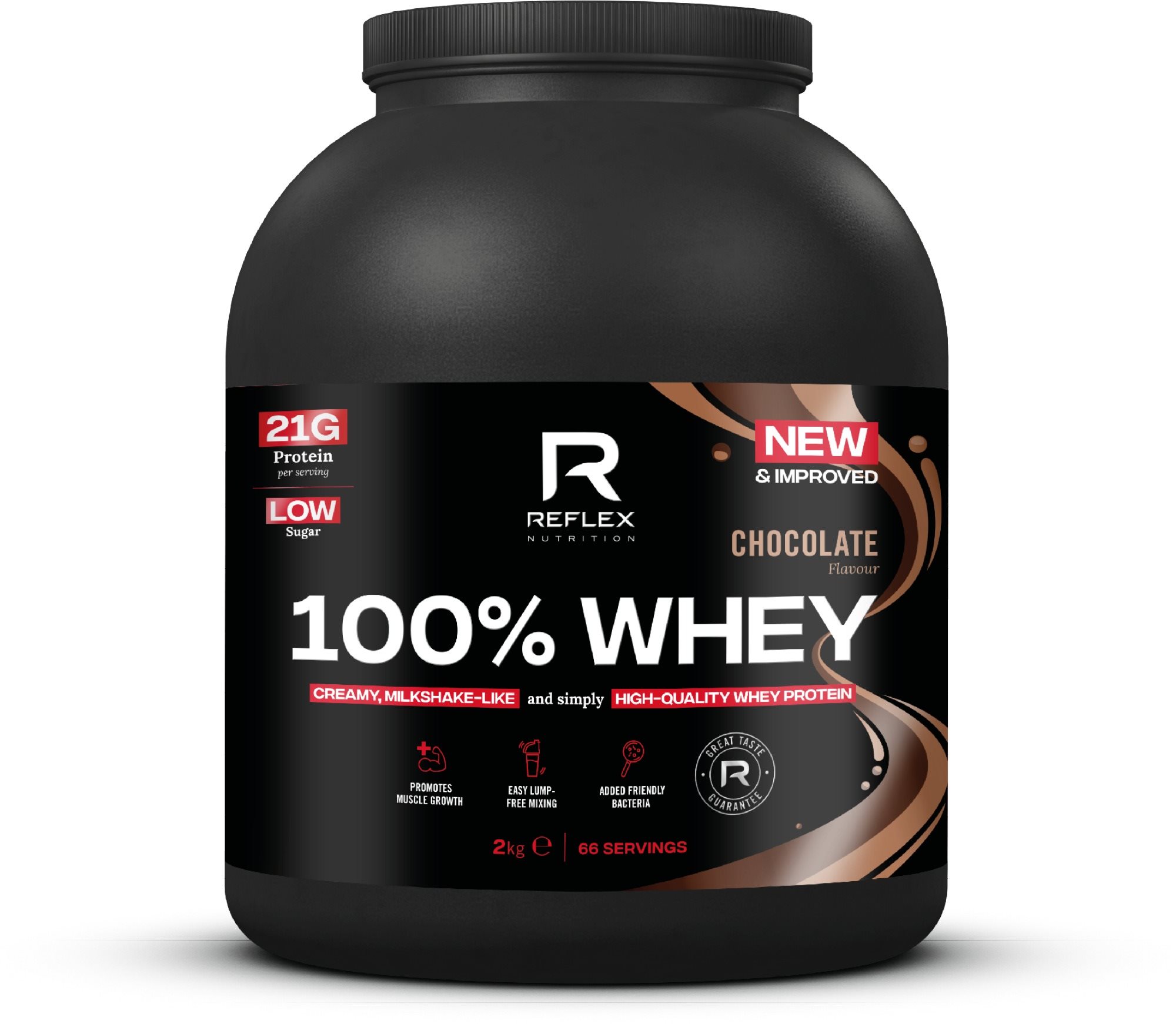 Reflex 100% Whey Protein 2000g, čokoláda Protein
