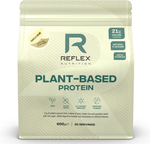 Reflex Plant Based Protein 600g, vanilla bean Protein