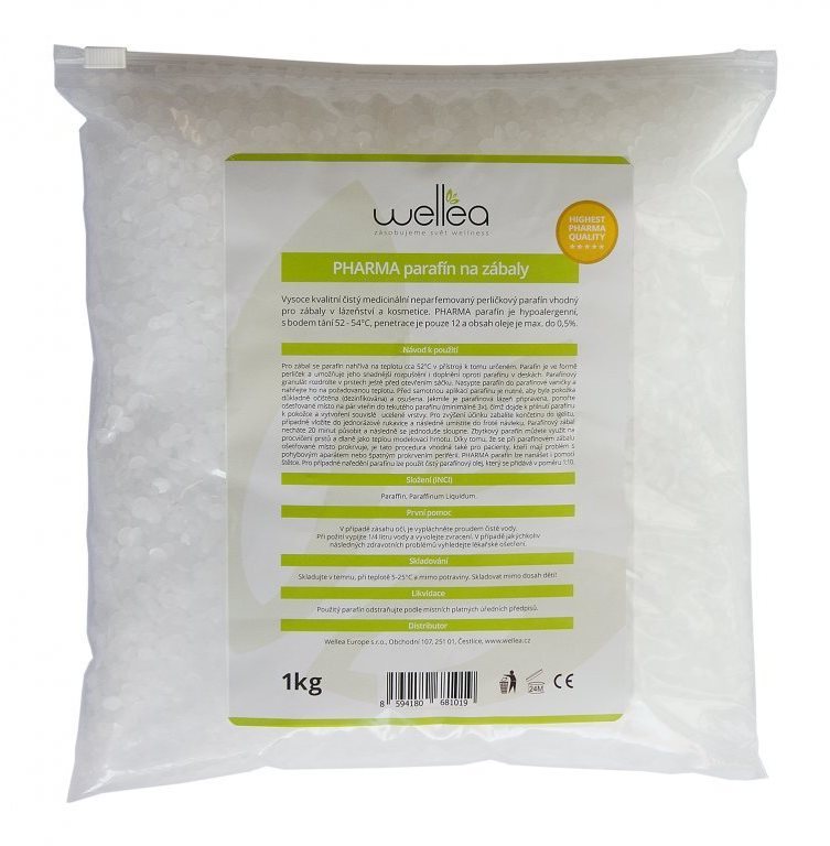 PHARMA parafín na zábaly, perličky 52 °C 1 kg Parafínový olej