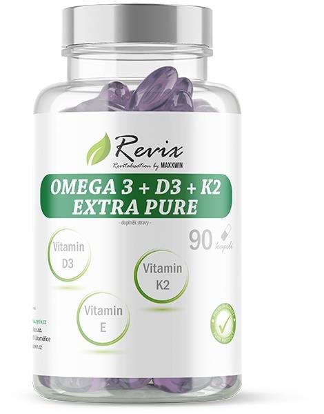 Revix Omega 3 + D3 K2 E, 90 kapslí Omega 3