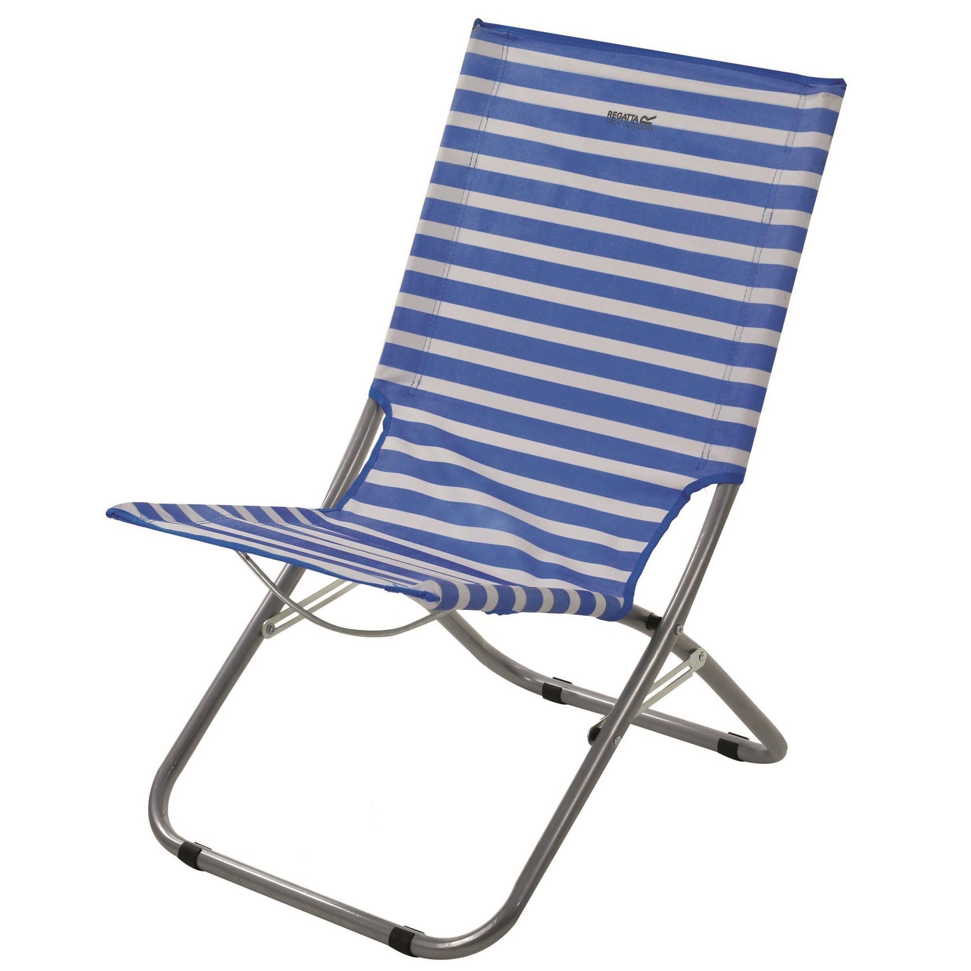Regatta Kruza Bch Lounger FrenchBl/Wht Kempingová stolička