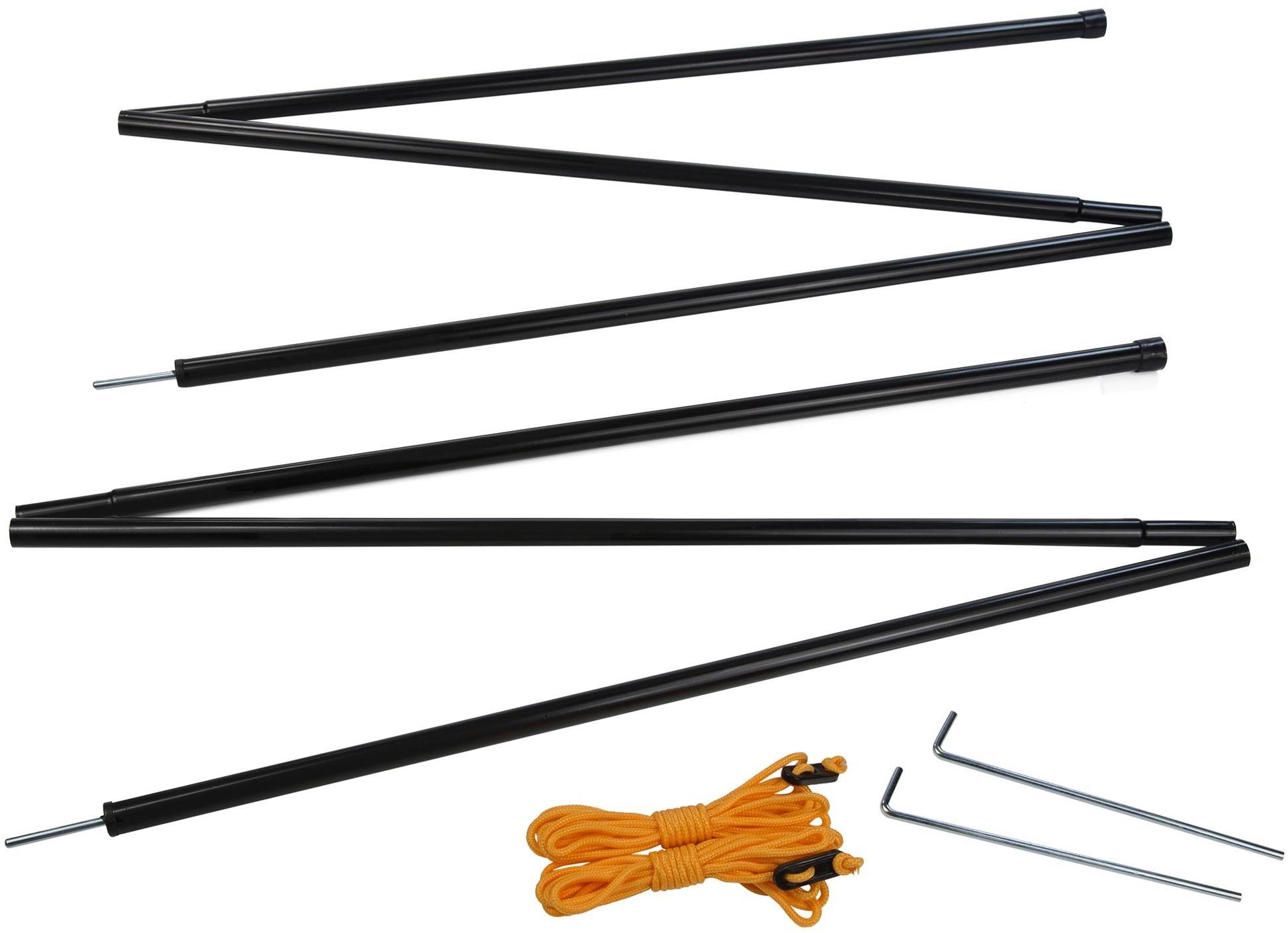 Regatta Canopy Pole Set Black Sátorrúd