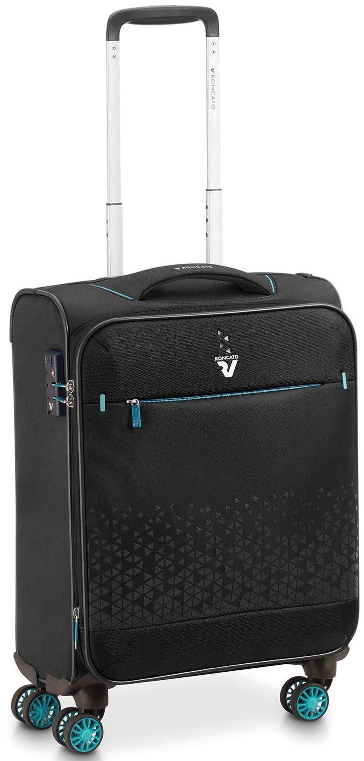 Roncato CROSSLITE S, čierny Cestovný kufor