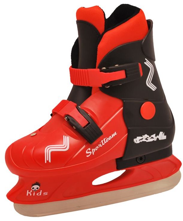 SPORTEAM KIDS, čierno-červené, veľ. M (33 - 36 EU) Detské korčule...