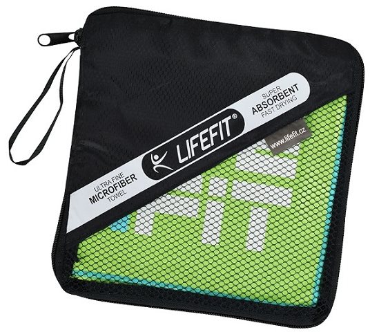 Lifefit törölköző, méret: 35 x 70 cm, zöld színű Törölköző