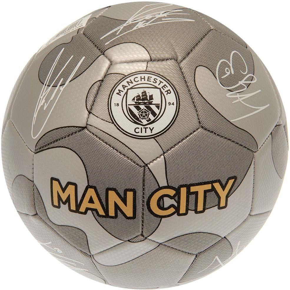 Fan-shop Manchester City Camo s podpismi Futbalová lopta