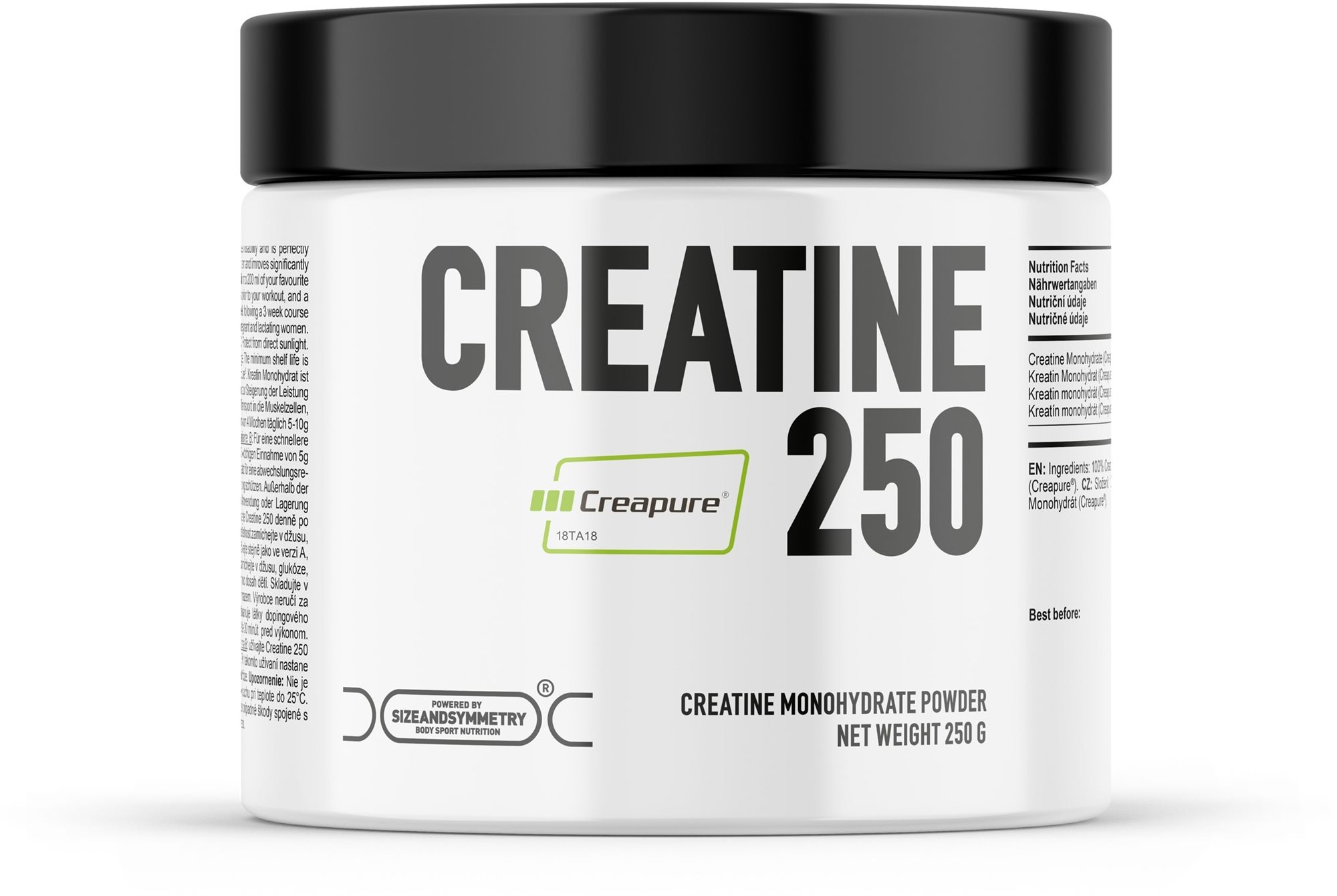 Sizeandsymmetry Creatine Creapure 250 g Kreatín