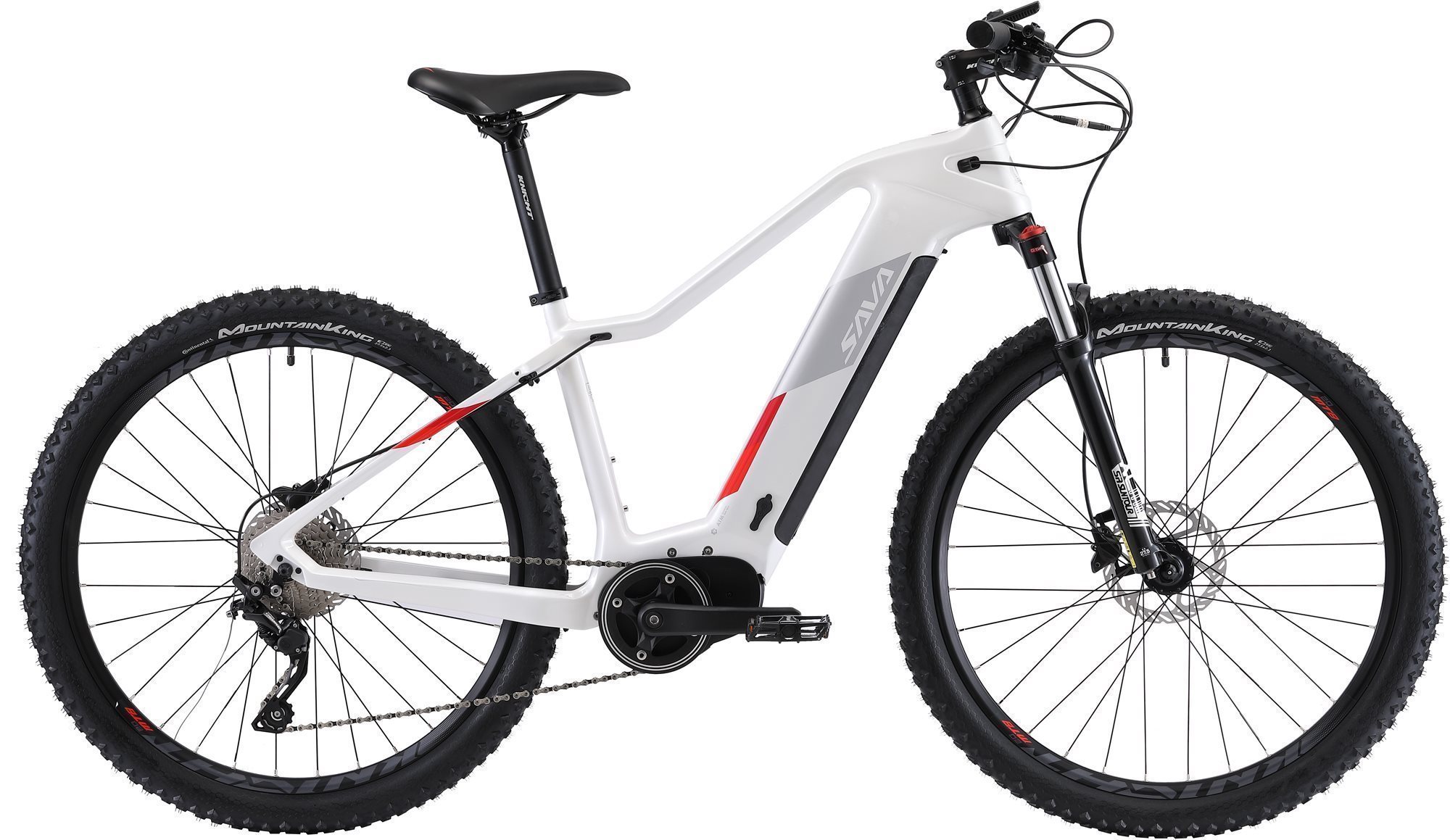 Sava 27,5" DECK 9.1, veľkosť 15"/S – white Elektrobicykel
