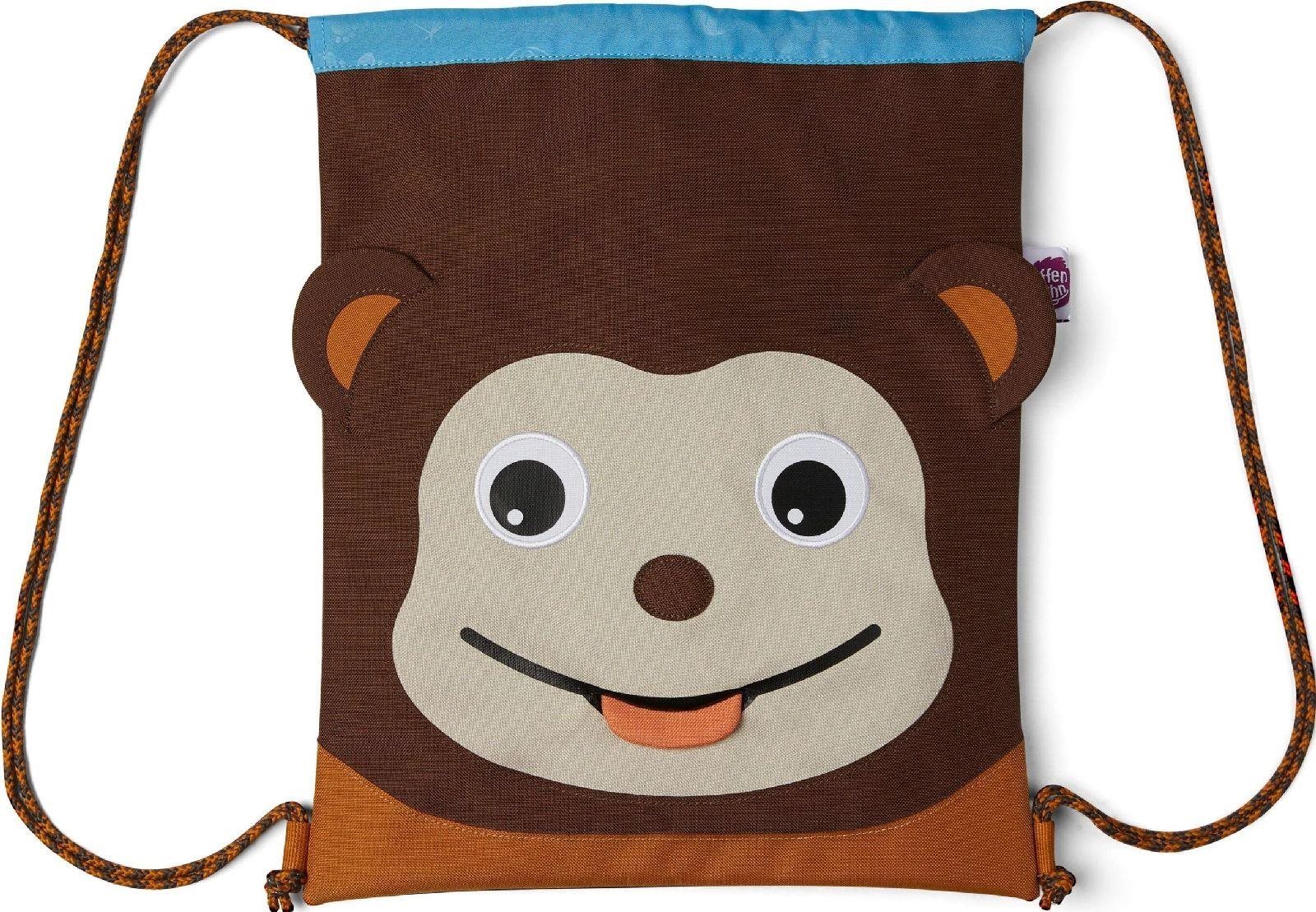 Affenzahn Kids Sportsbag Monkey - brown uni Dětský batoh