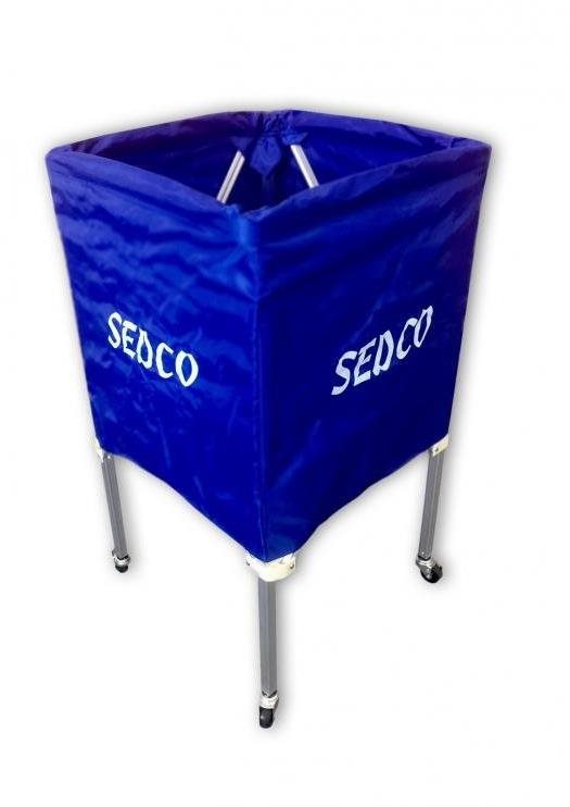 Sedco Vozík na lopty skladací, modrý Kôš na loptičky