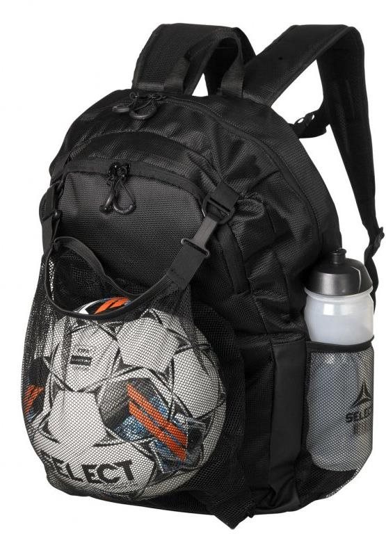Select Backpack Milano w/net for ball čierny Športový batoh