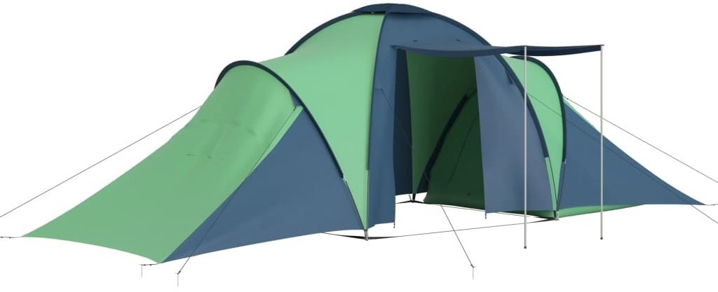 Kempingový stan pro 6 osob modro-zelený Stan