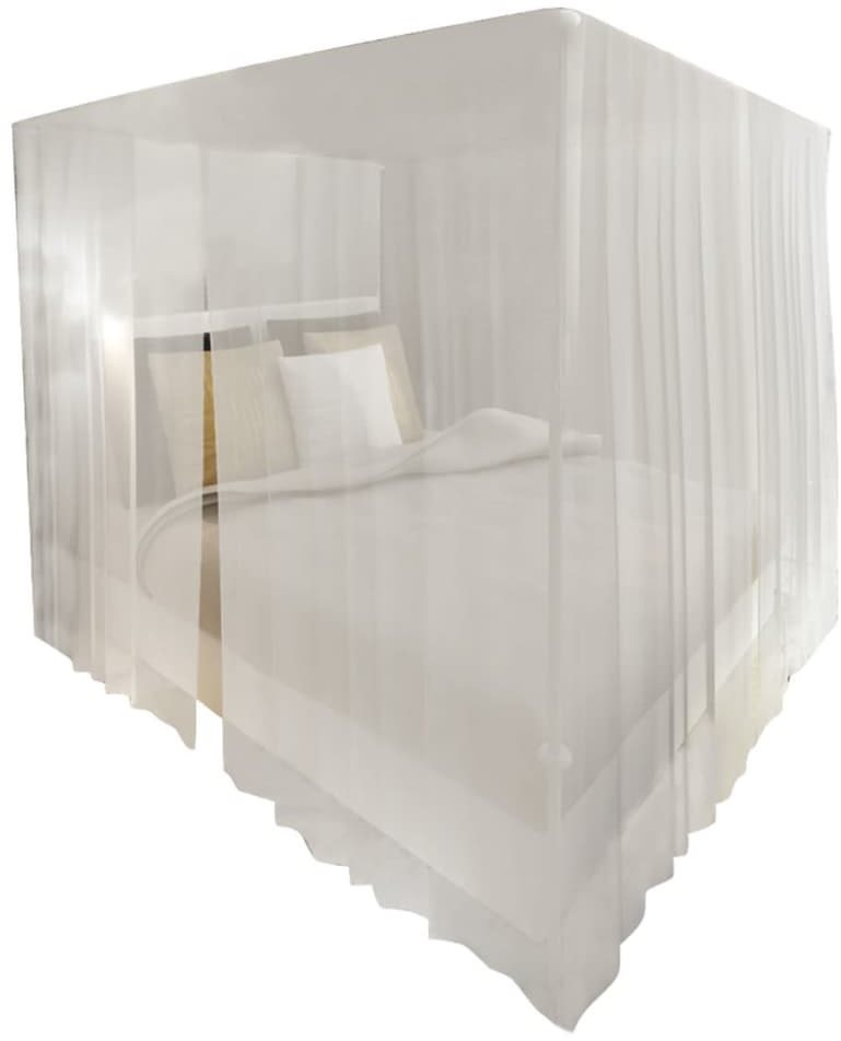 Moskytiéra nad postel 2 ks - hranatá - 220 x 200 x 210 cm - bílá...