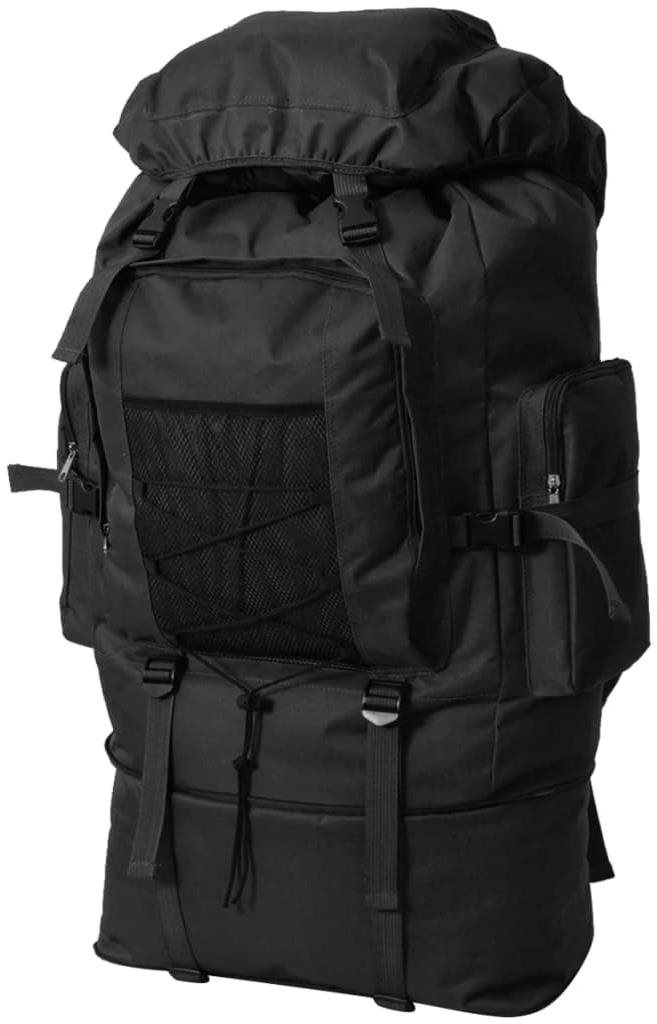 SHUMEE Batoh v army štýle XXL 100 l čierny Batoh