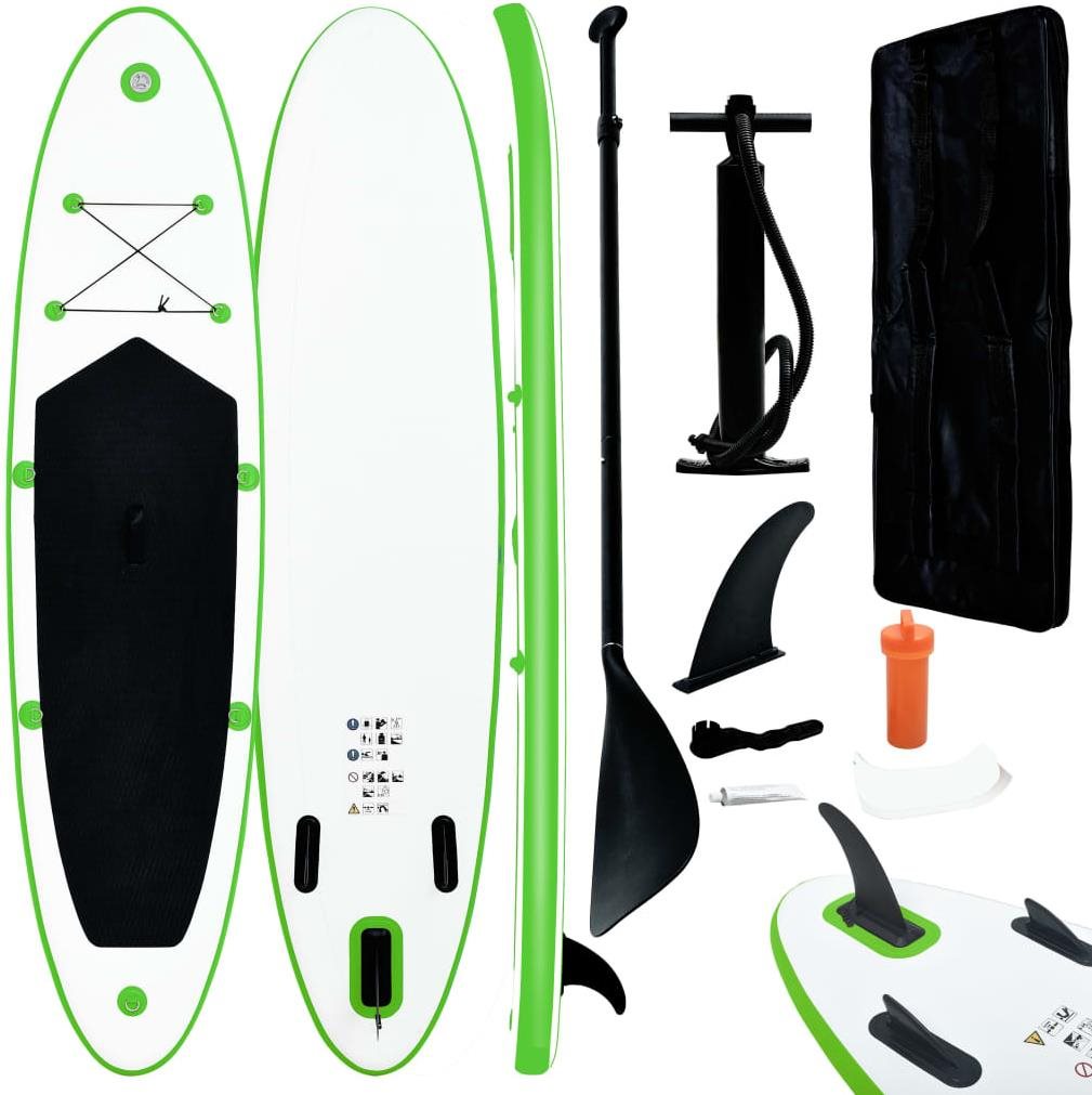 SHUMEE Nafukovací SUP paddleboard zeleno-biely 390 Paddleboard