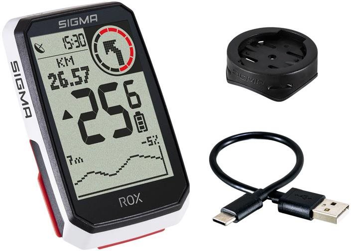 Sigma ROX 4.0 čierna/biela Cyklocomputer