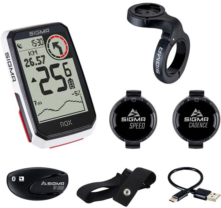 Sigma ROX 4.0 SENSOR SET čierna/biela Cyklocomputer