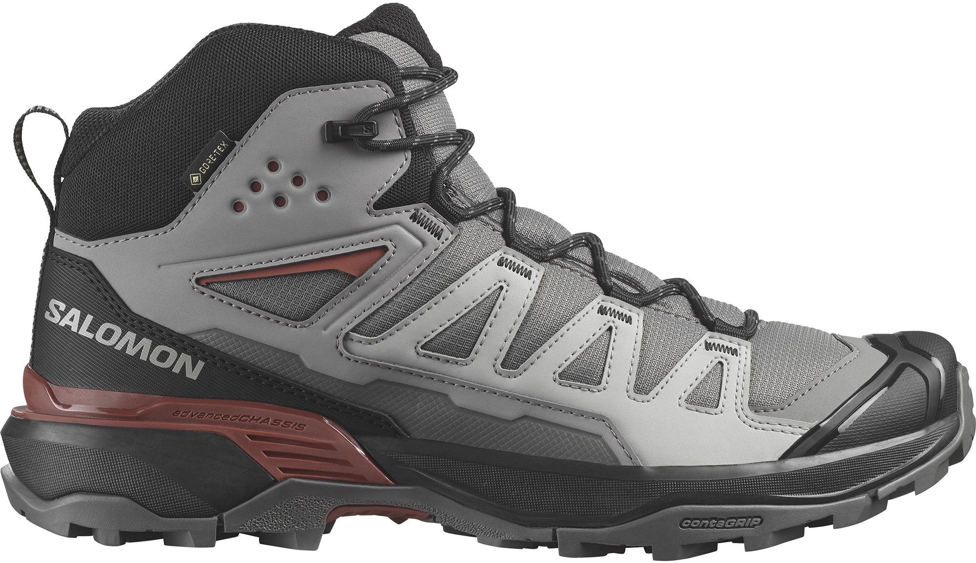 SALOMON X Ultra 360 Mid GTX pánske, Pewter/Black/Burnt Henna EU 42...