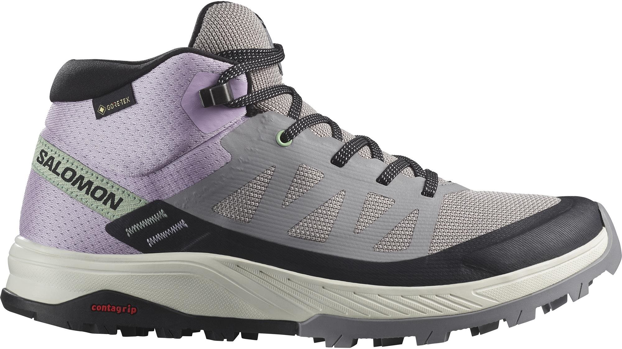 Salomon OUTrise Mid GTX W Gull/Orchid Bloom/Black EU 38 / 230 mm...