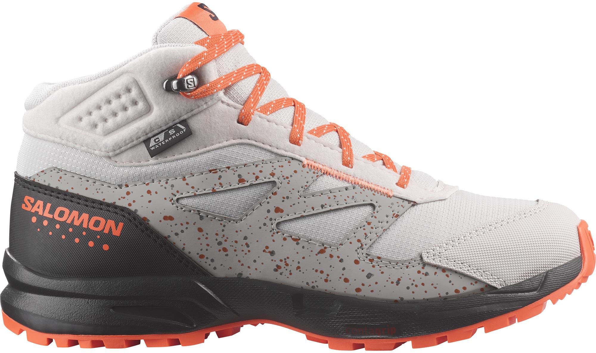 Salomon OUTway Mid CSWP J Lunar Rock/Black/Shocking Orange EU 34 /...