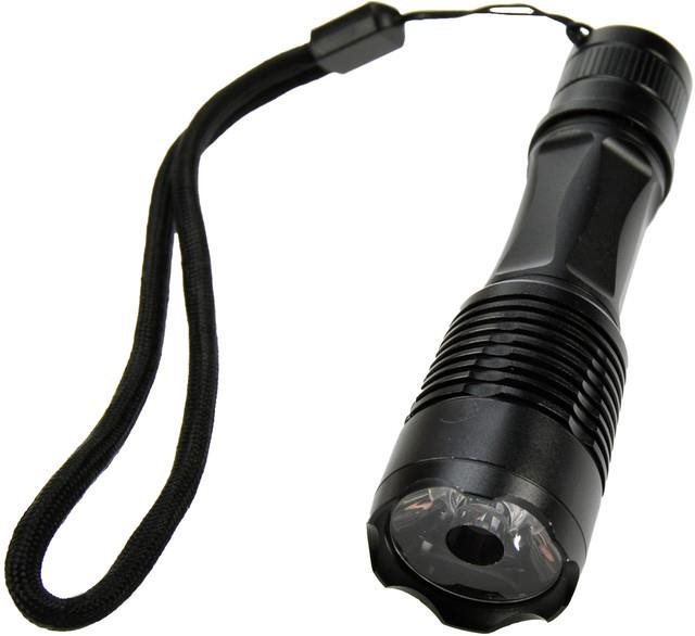 Solight kovové svietidlo malé, 1 W LED, čierne, 1× AA Baterka