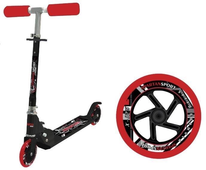 Kolobežka Spartan Formule Super X125 čierna Skladacia kolobežka