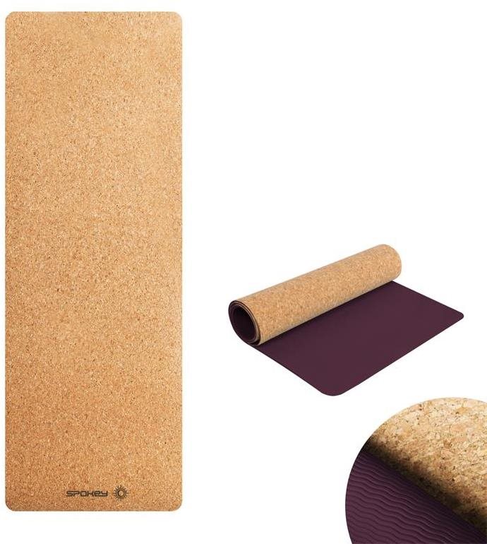 Spokey Savasana, 180×60×0,4 cm, barna Jógamatrac