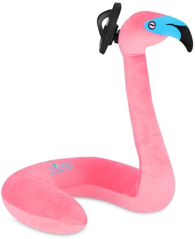 Spokey Serpente detský cestovný vankúšik v tvare plameniaka s...