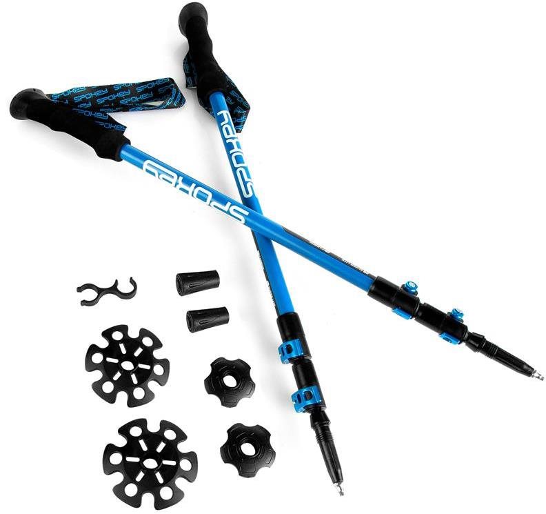 Spokey Carbon Karbon túrabot, 3 részes, türkiz Túrabot
