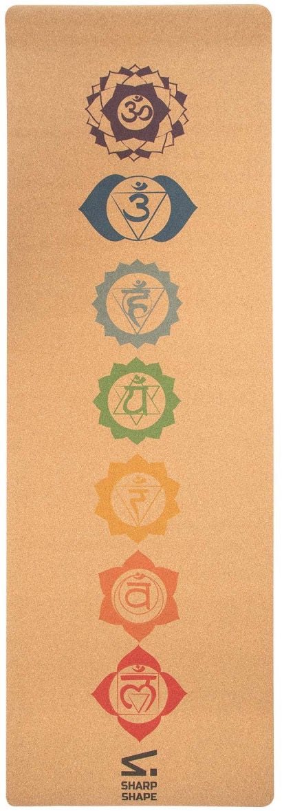 Sharp Shape Cork travel yoga mat Chakra Jogamatka