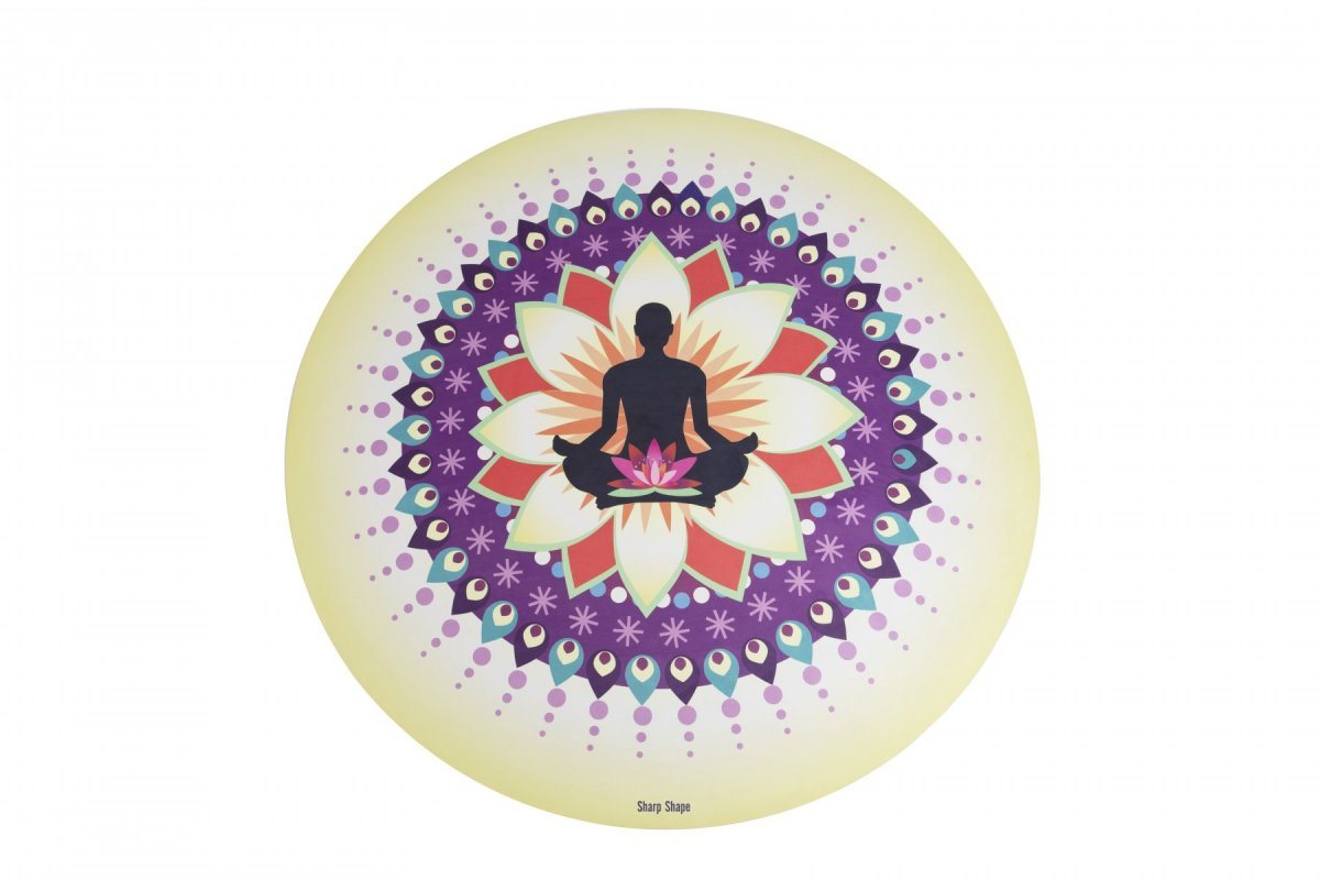 Sharp Shape Round Yoga Mat Meditation Jógamatrac