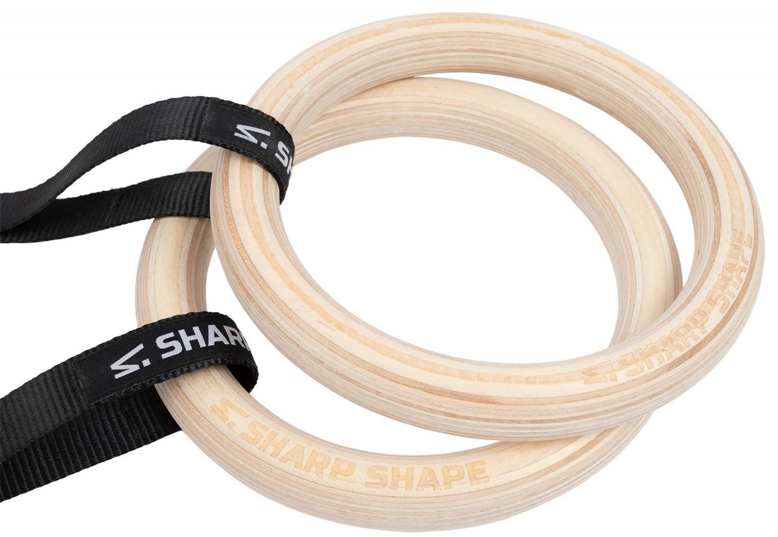 Sharp Shape Gymnastic rings wood Závesný posilňovací systém TRX