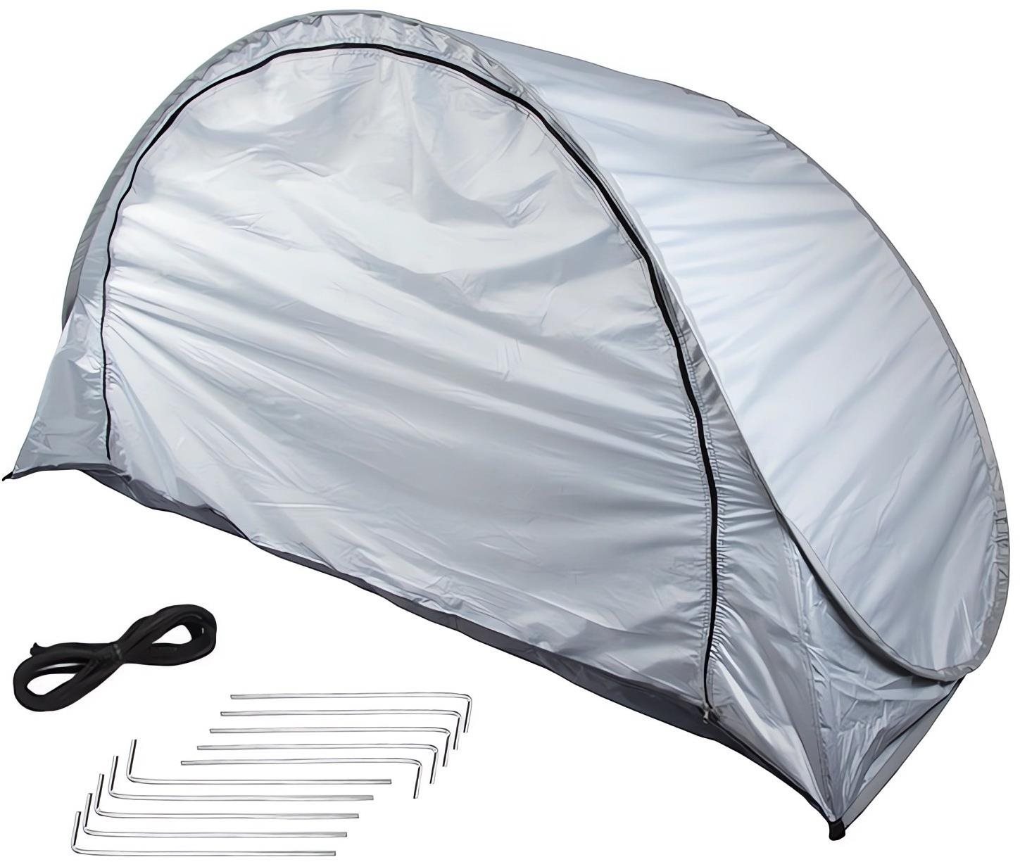 Verk 14525 Samorozkládací UV 195 × 120 × 95 cm šedý Plážový stan