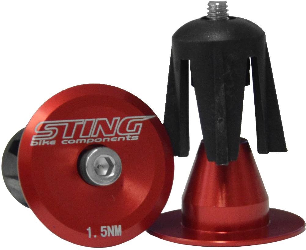 Zátka řidítek ST-PLUG02 červené Zátka