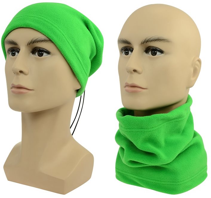 Sulov 2 v 1 Fleece zelený Nákrčník