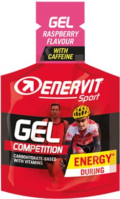 ENERVITENE Sport Gel (25 ml) malina + kofeín Energetický gél