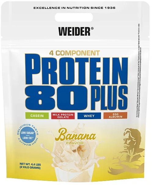 Weider Protein 80 Plus 2000g, banán Protein
