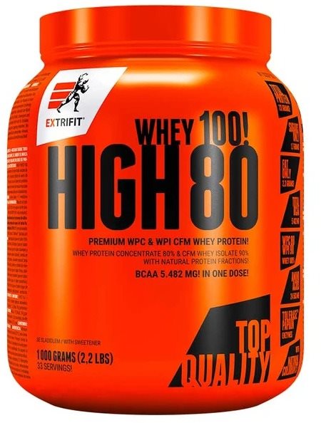Extrifit High Whey 80, 1000g, strawberry Protein